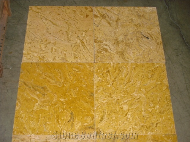 Saffron Gold Limestone Finished Product