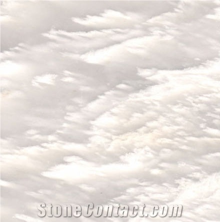 San Marina White Cloudy Marble 