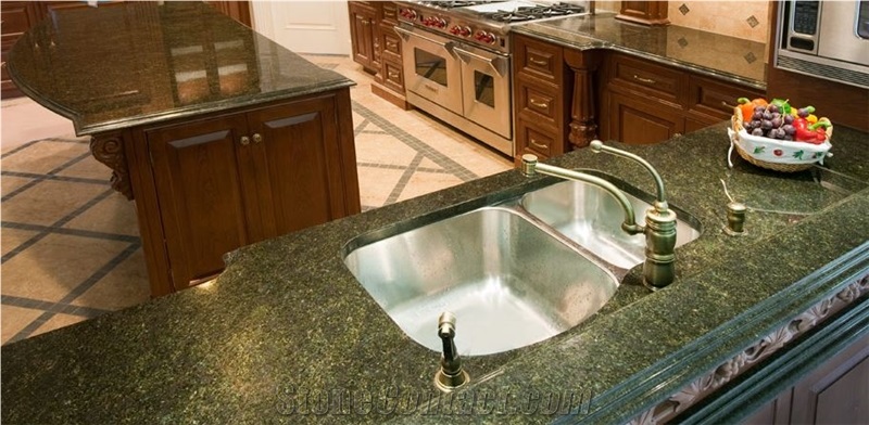 Seaweed Green Granite Finished Product