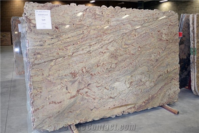 Sienna Bordeaux Granite Slab