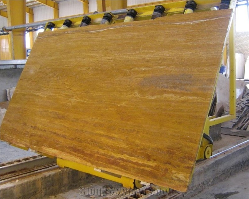 Sivas Yellow Travertine Slab