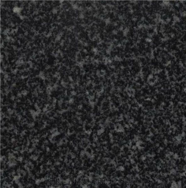 Snow in Black Granite 