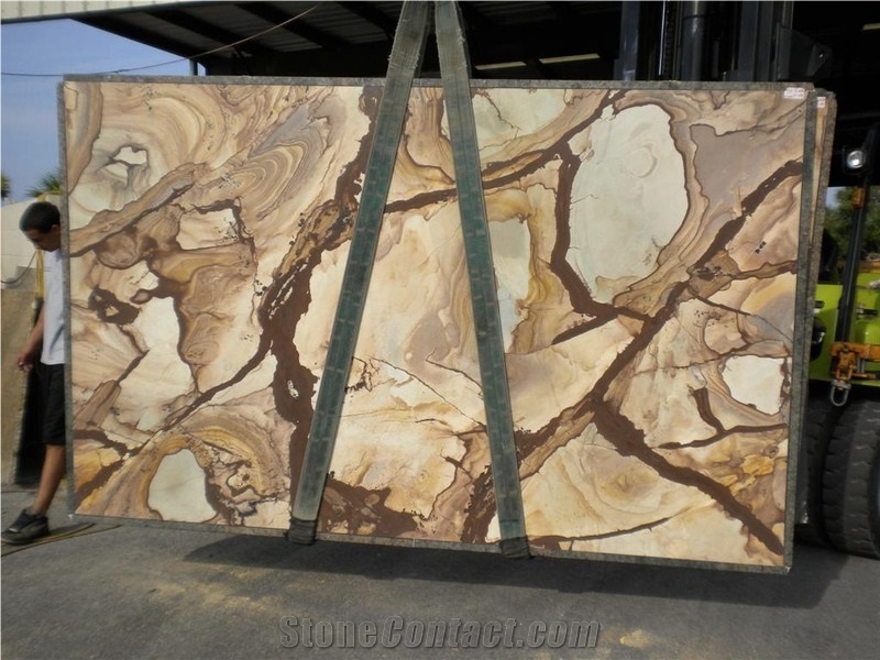 Stone Wood Quartzite Slab