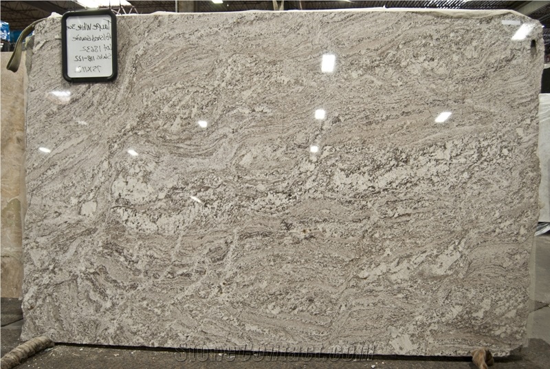 Taupe White Granite Slab