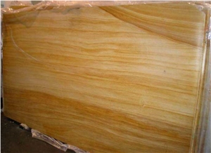Teak Wood Sandstone Slab