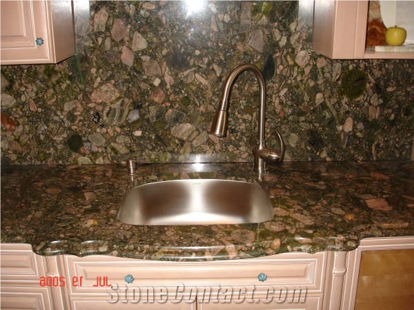 Twister Green Granite Finished Product