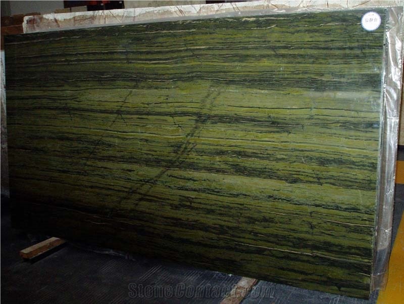 Verde Bamboo Quartzite Slab