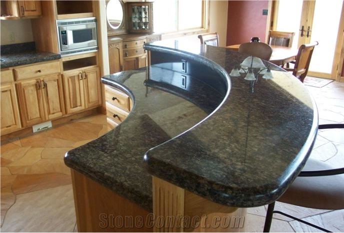 Verde Butterfly Granite Finished Product