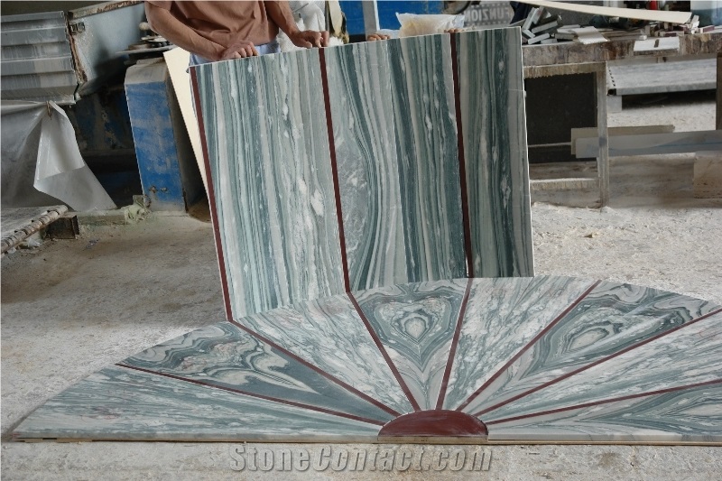 Verde Cipollino Marble Finished Product