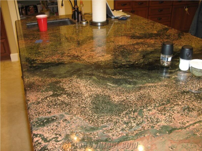Verde Fire Granite Finished Product