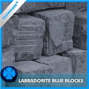 Labradorite River Blue Granite Madagascar Quarry