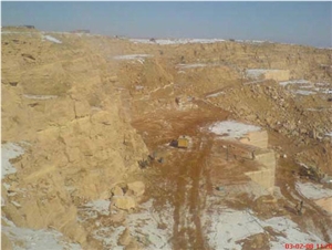 Azarshahr Red Travertine Sangab Azarshahr Quarry