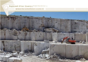 Karacalar Afyon Silver Travertine Quarry