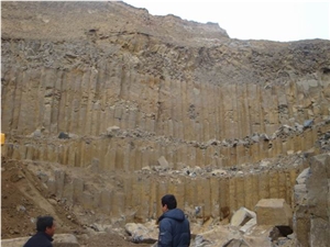 Mongolia Black Basalt Quarry