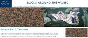 Balmoral Red Granite - Balmoral Grob - Balmoral Fein Granite Quarry