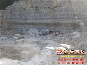 Grey wooden marble quarry