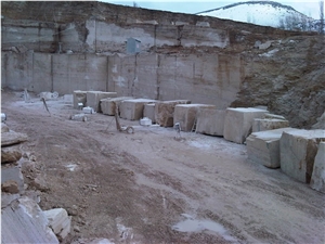 White Travertine Quarry