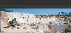 Golden Crystal White Marble Quarry