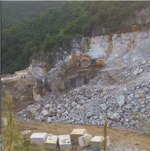 China Gray Flower Marble Quarry