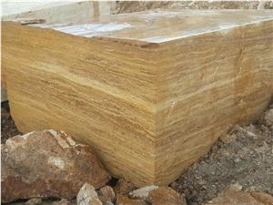 Antea Marble - Golden Travertine, Karabuk Yellow Travertine Quarry