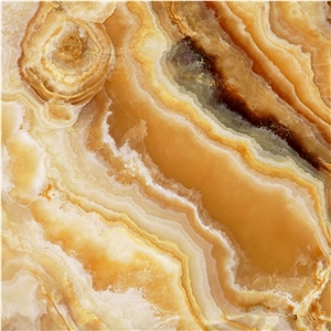 Golden Cloud Onyx and Golden Vein Onyx Yunusemre Quarry