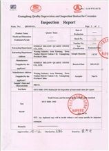 Quality inspection report 2 