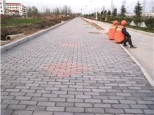 Road project of paver 