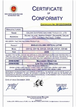 CE certificates