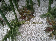 white pebble decoration 
