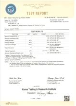 Test Report in Korea 