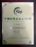 The top 500 manufacturing industry in China
