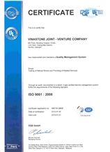 ISO Certificate 9001 - 2008