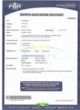 Company Registration Certificate BY FBR