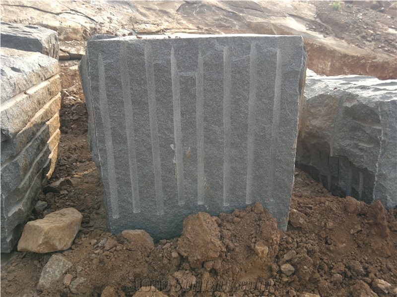 New M-10 Chitoor Black Granite Quarry