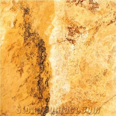 Royal Gold Travertine, Jordan Gold Travertine Quarry