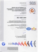 Certification ISO 14001:2004.