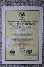 ENVIRONMENTAL MANAGEMENT SYSTEM OF CERTIFICATE OF 
