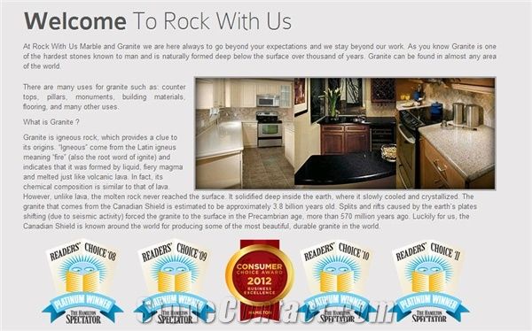 Rock With Us Marble & Granite Inc.