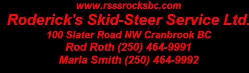 Rodericks Skid-Steer Service Ltd.