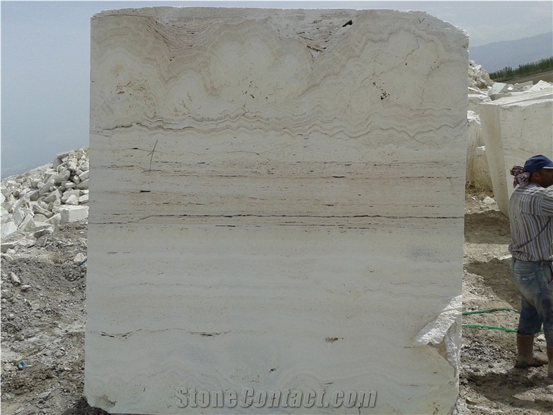 White Travertine Ivory, Konya Light Travertine Quarry