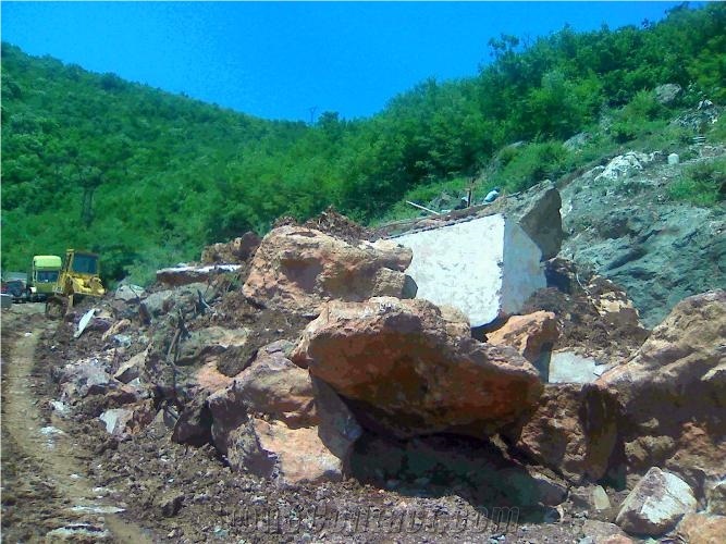Rosso Caucasus Marble Quarry