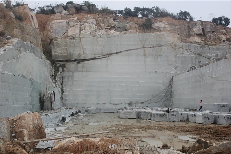 New G640 Granite Quarry, Chinese Snow White Granite, Fujian Granite