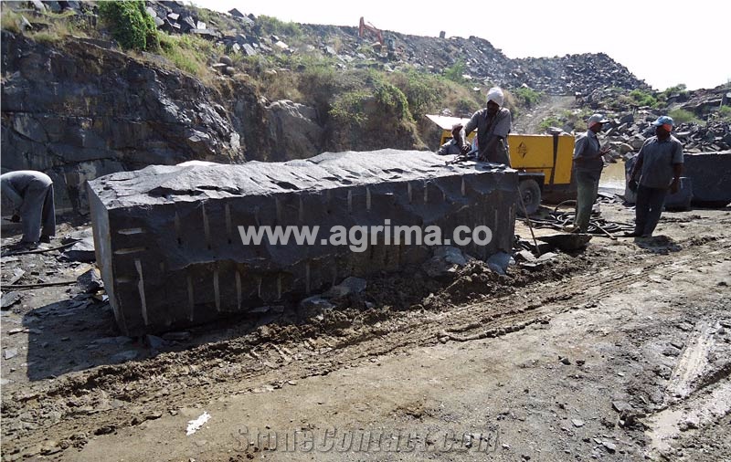 Agrima Industries Black Galaxy Granite Quarry
