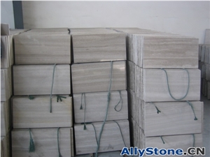 China Guizhou Wooden White Marble  Quarry