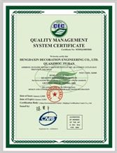 QUALITY MANAGEMENT SYSTEM CERTIFICATE GB/T14001