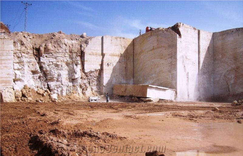 Kayseri Light Travertine , Light Blanco Travertine Quarry