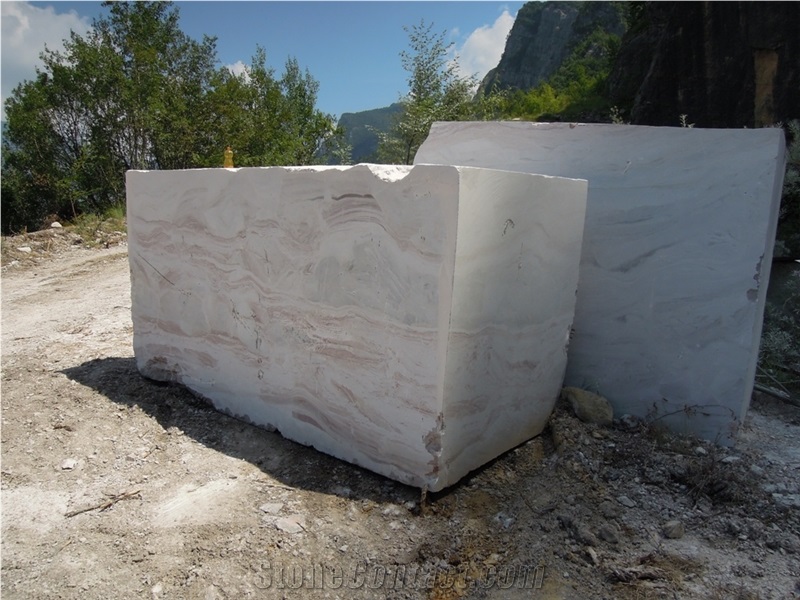 San Giovanni Bianco Arabescato Orobico Rosso Marble Quarry