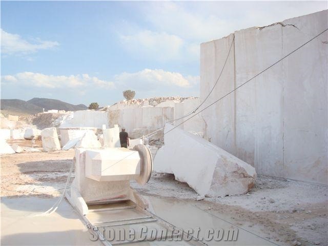 Burdur White Pearl Marble Quarry