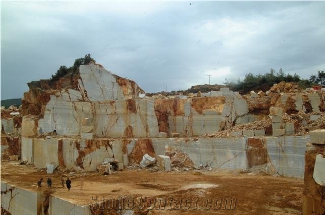 Marmara White Marble Quarry - StoneContact.com