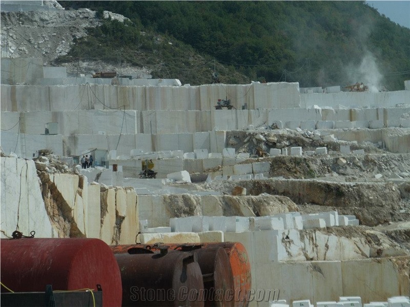 Kavala White Marble, Kavala Semi White Marble Quarry